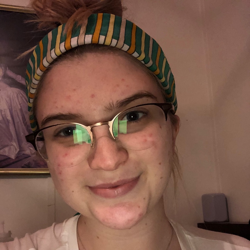 Green and yellow scarf